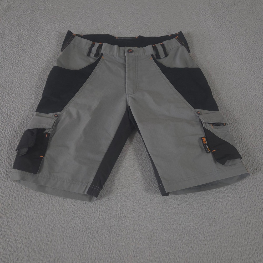 Timberland PRO Shorts Mens 34 Grey Interax Durable Hi-Vis Cordura Ripstop Cargo